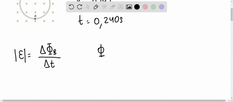 the-flexible-loop-in-the-figure-below-has-a-radius-of-110-cm-and-is-in-a-magnetic-field-of-magnitude-0180-t-the-loop-is-grasped-at-points-a-and-b-and-stretched-until-its-area-is-nearly-zero-25512