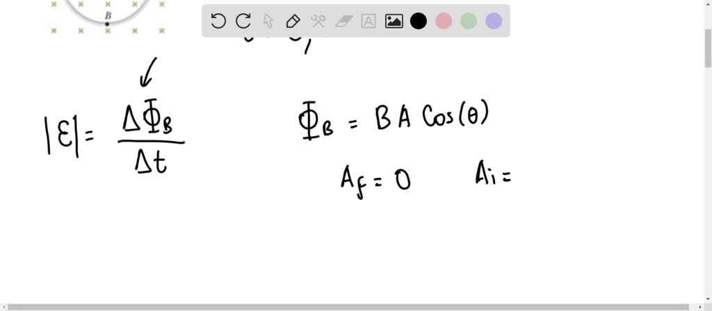 SOLVED: The flexible loop in the figure below has a radius of 11.0 cm ...