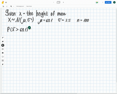 assume-that-the-heights-of-men-are-normally-distributed-with-mean-of-68-inches-and-standard-deviation-of-35-inches-if-100-men-are-randomly-selected-find-the-probability-that-they-have-a-mean-13128