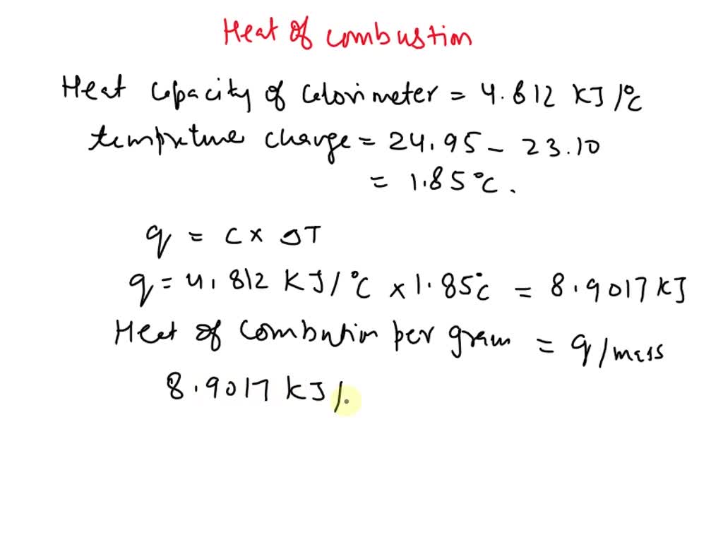 A 0.5865 g sample of lactic acid (HC3H5O3) reacts with oxygen in a