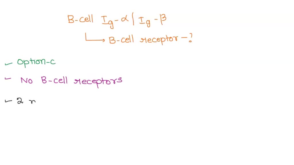 SOLVED: Ifa B Cell Lacks Ig-alpha And Ig-beta, What Happens To The B ...