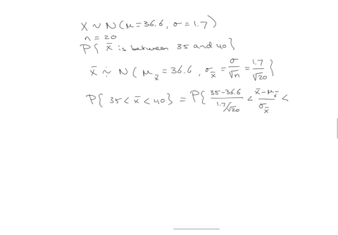 suppose-speeds-of-vehicles-on-a-particular-stretch-of-roadway-are-normally-distributed-with-mean-366-mph-and-standard-deviation-17-mph-find-the-probability-that-the-sample-mean-speed-of-20-r-66986