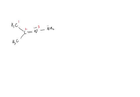 Part A Consider the molecule below. Determine the hybridization at each ...