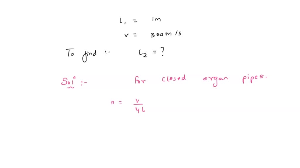 SOLVED Two closed organ pipes, when sounded simultaneously gave 4