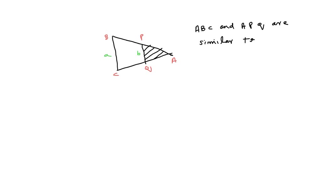 The drawing below shows an equilateral triangle with side length a. A