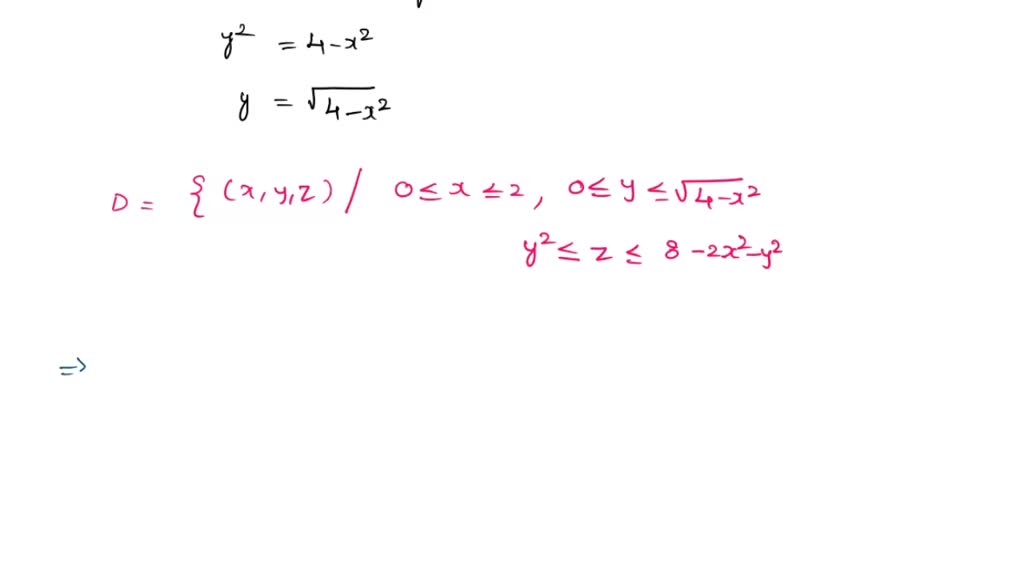 SOLVED: 'Integrate f(x, Y, 2) = 4xz over the region in the first octant ...