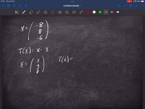 point-the-dot-product-of-two-vectors-in-r-is-defined-by-01b1-02b2-3b3-let-v-find-the-matrix-a-of-the-linear-transformation-from-r3-to-r-given-by-tx-59155