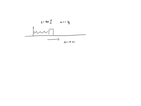 a-10-kg-mass-is-attached-to-the-end-of-a-vertical-ideal-spring-with-a-force-constant-of-400-nm-the-mass-is-set-in-simple-harmonic-motion-with-an-amplitude-of-10-cm-what-is-the-speed-of-the-1-71972
