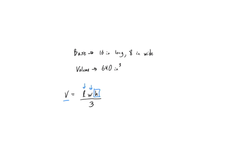 a-rectangular-pyramid-has-a-base-that-is-16-inches-long-and-8-inches-wide-the-volume-of-the-pyramid-is-640-cubic-inches-what-is-the-height-of-the-pyramid-45643