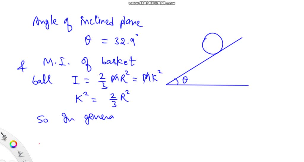 SOLVED Consider a basketball rolling (without slipping) down an