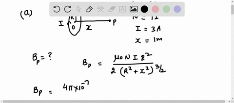 20-a-circular-wire-loop-of-radius-5-cm-and-12-turns-has-a-steady-current-of-3-amps-going-through-it-the-loops-lie-in-a-horizontal-plane-what-is-the-magnetic-field-at-a-point-on-the-axis-of-t-58645