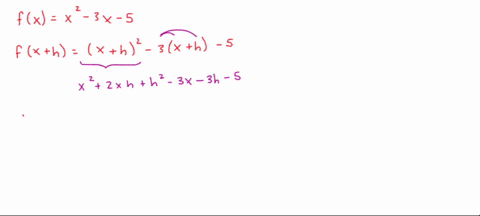 simplify-the-function-fx-x2-3x-5-using-fxh-fx-h-69552