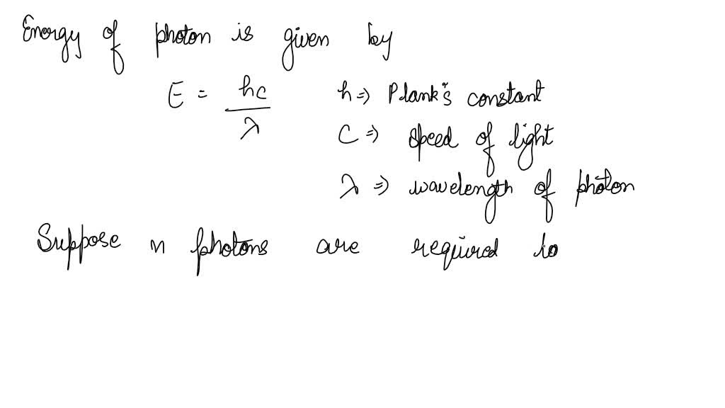 Solved Calculate The Number Of Photons Having A Wavelength Of 10 0