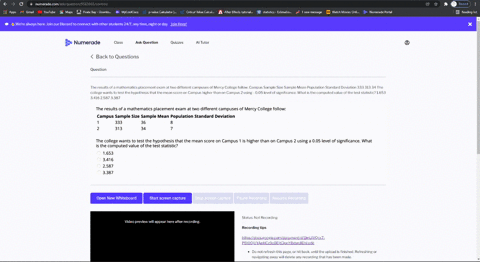the-results-of-a-mathematics-placement-exam-at-two-different-campuses-of-mercy-college-follow-campus-sample-size-sample-mean-population-standard-deviation-333-313-34-the-college-wants-to-tes-34048