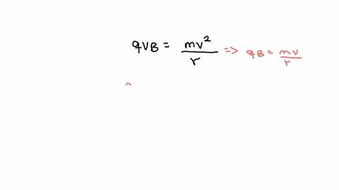 acharged-particle-enters-uniform-magnetic-field-and-follows-the-circular-path-shown-in-the-drawing-the-particles-speed-is-183-msthe-magnitude-ofthe-magnetic-field-is-0201-tand-the-radius-of-95634