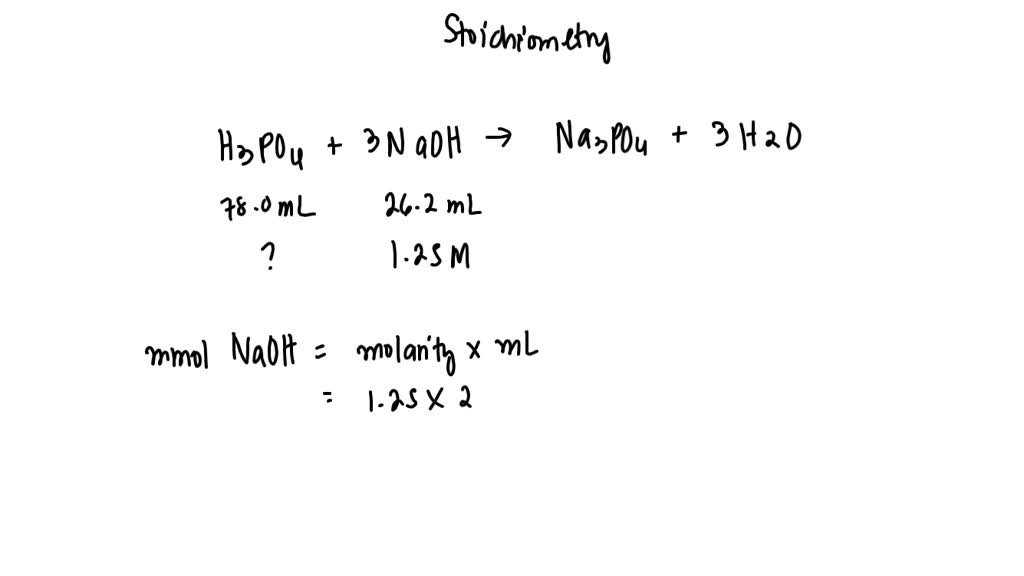 SOLVED A student performs a titration of 78.0 mL of a phosphoric acid