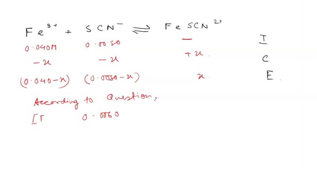 SOLVED Determine the equilibrium concentrations of each of the