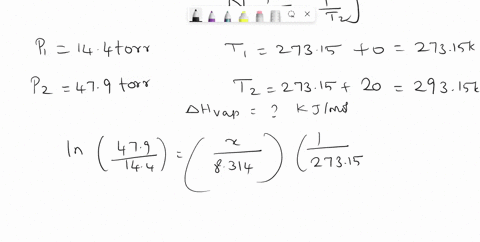 the-vapor-pressure-of-nitric-acid-varies-with-temperature-as-follows-toc-0-20-40-50-70-80-90-100-ptorr-144-479-133-208-467-670-937-1282-what-is-the-normal-boiling-point-and-the-enthalpy-of-v-81749