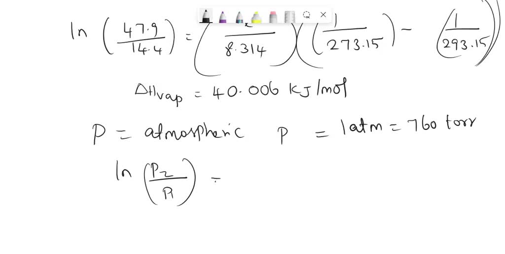 SOLVED The vapor pressure of nitric acid varies with temperature as