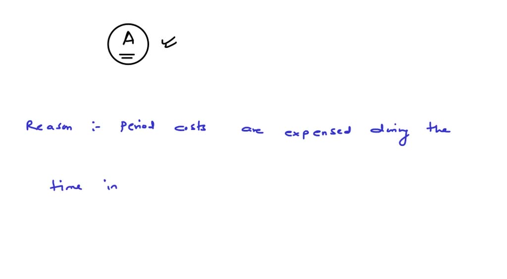 Period Costs For A Manufacturing Company Flow Directly To Period costs for a manufacturing company would flow directly to: A. The