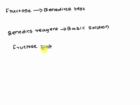 fructose-is-not-a-reducing-sugar-however-under-basic-condtions-fructose-will-give-a-positive-benedict-test-how-is-this-possible