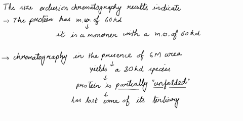 a-protein-was-purified-to-homogeneity-determination-of-the-mass-by-gel-filtration-chromatography-yields-60-kd-chromatography-in-the-presence-of-the-denaturing-agent-6-m-urea-yields-a-30-kd-s-60243