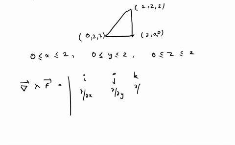 a-particle-moves-along-line-segments-from-the-point-2-0-0-to-the-points-2-2-2-0-2-2and-back-to-2-0-0-under-the-influence-of-the-force-field-f-y-2-2ezi-cos-32-4e2z-j-tany-3e2z-find-the-work-d-58671