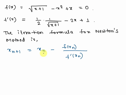 use-newtons-method-to-find-all-solutions-of-the-equation-correct-to-six-decimal-placesenter-your-answers-as-a-comma-separated-list-vx1x2-x-13856