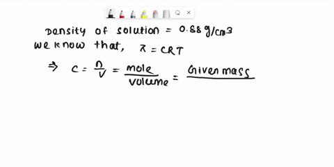the-following-osmotic-pressures-were-measured-for-solutions-of-sample-of-polyisobutylene-in-benzene-at-259c-concentrationkg100-cm-05-l0-15-osmotic-pressurelcm-solution-103-210-322-solution-d-45344