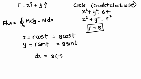 calculate-the-flux-of-the-field-f-xi-yj-across-the-closed-plane-curve-c-where-c-is-the-counterclockwise-path-around-tne-circle-x-y2-64-45545