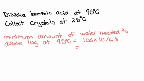 the-solubility-of-benzoic-acid-in-water-is029g100ml-at-20c68g100ml-at-100ca-what-is-the-maximum-mass-of-benzoic-acid-that-would-crystallize-out-of-solution-if-80g-of-benzoic-acid-was-dissolv-94017