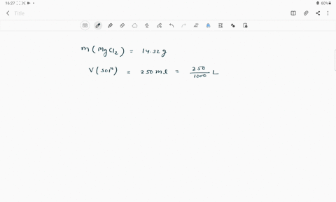 determine-the-concentration-of-a-magnesium-chloride-solution-when-1432-g-of-mgcl2-is-dissolved-in-water-to-a-final-volume-of-2500-ml-09579