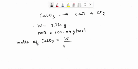 when-solid-calcium-carbonate-caco3-is-heated-it-decomposes-to-form-solid-calcium-oxide-cao-and-carbon-dioxide-gas-co2-how-many-liters-of-carbon-dioxide-will-be-produced-at-stp-if-2380-g-of-c-86252