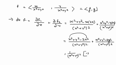 xy-consider-the-radial-field-f-x2y2-verify-that-the-divergence-of-f-is-zero-which-suggests-that-the-double-integral-in-the-flux-form-of-greens-theorem-is-zero_-b-use-a-line-integral-to-verif-40504