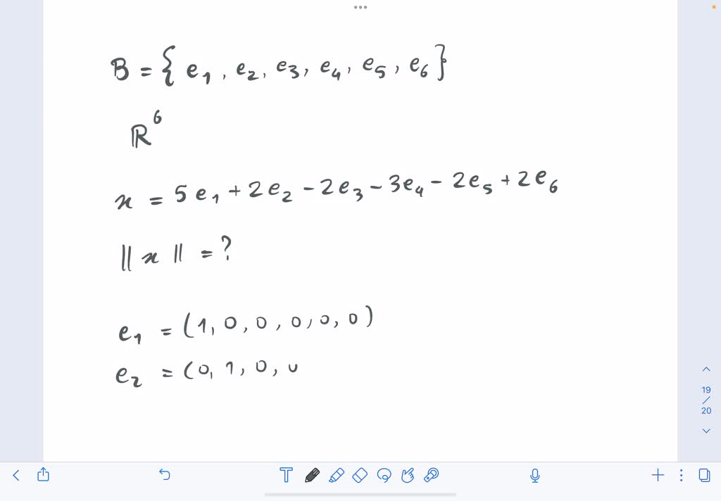 Solved Let E1 E2 E3 E4 E5 E6 Be The Standard Basis In R6 Find