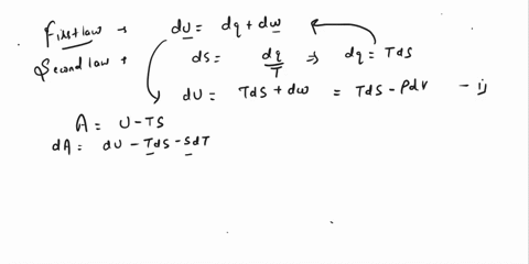 helmholtz-energy-a-u-tsand-use-the-first-and-second-laws-of-thermodynamics-to-show-the-derivation-of-gibbs-equation-da-from-this-how-can-you-develop-a-maxwell-relationship-now-give-a-simple-63213