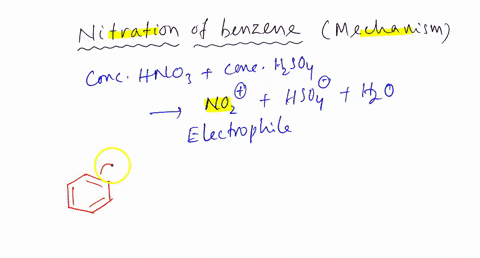 a-explain-using-relevant-structures-the-full-mechanism-of-the-electrophilic-aromatic-substitution-eas-for-the-nitration-reaction-of-benzene-b-explain-using-relevant-structures-the-full-mecha-97936