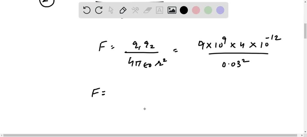 Problem (1): Two like and equal charges are at a distance of d = 5 cm ...