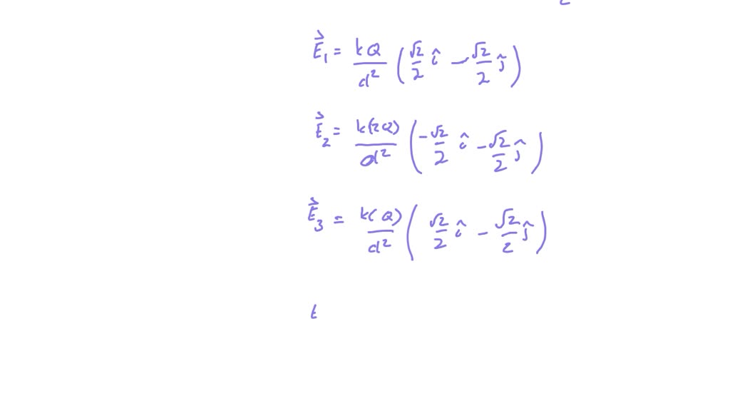 Solved Four Charges Q1 Q Q2 2q Q3 −q And Q4 Q Are Placed On The Vertices Of A Square 5180