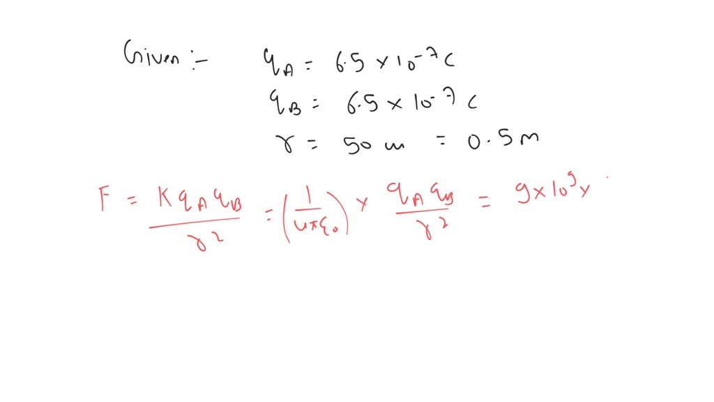 SOLVED: Two Insulated Charged Copper Spheres A And B Have Their Centers ...