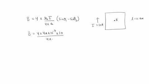a-a-conductor-in-the-shape-of-a-square-loop-of-edge-length-l-0400-m-carries-a-current-i-100-a-as-in-fig-p303-calculate-the-magnitude-and-direction-of-the-magnetic-field-at-the-center-of-the-63799