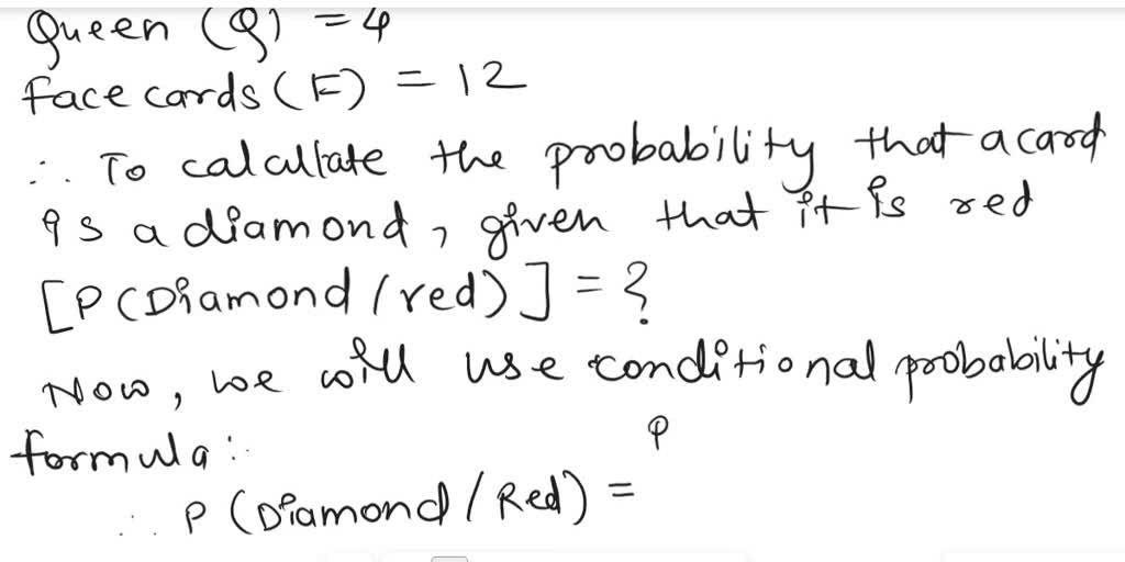 SOLVED A card is drawn at random from a standard deck of 52 cards