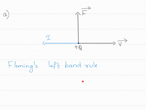 2-a-positive-charge-is-moving-to-the-right-and-experiences-a-upward-magnetic-force-as-shown-in-the-figure-in-which-direction-must-the-magnetic-field-have-component-a-to-the-right-b-to-the-le-43624