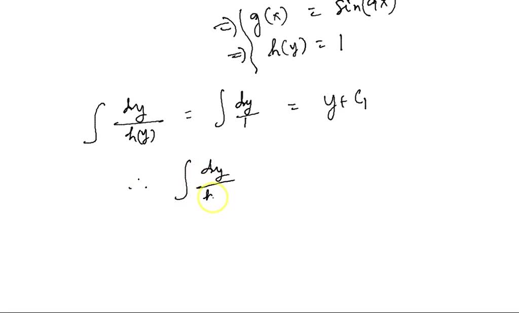 SOLVED help The following differential equation is separable as it is