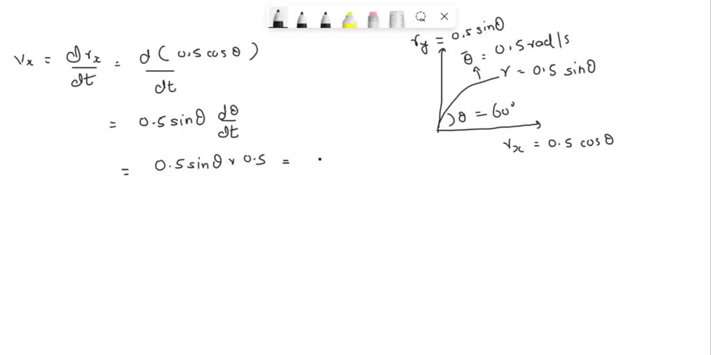 SOLVED The path of the ball is considered as r=0.5sinÎ¸. Calculate the