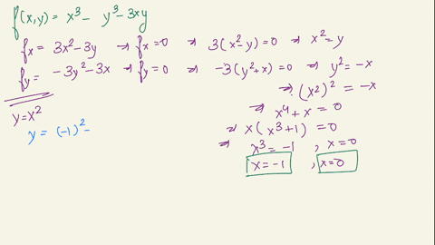 find-all-the-critical-points-of-the-function-fx-y-x-3-y-3-3xy-and-classify-each-as-a-relative-maximum-a-relative-minimum-or-a-saddle-point-63358