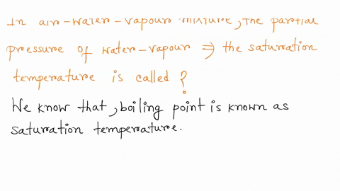in-air-water-vapour-mixturethe-partial-pressure-of-water-vapour-corresponds-to-the-saturation-temperature-called-80182