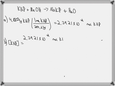 experiment-standardization-of-sodium-hydroxide-stock-solution-with-potassium-hydrogen-phthalate-you-prepare-a-solution-by-dissolving-48854-g-of-khp-molar-mass-20423-gmol-in-distilled-water-a-23575