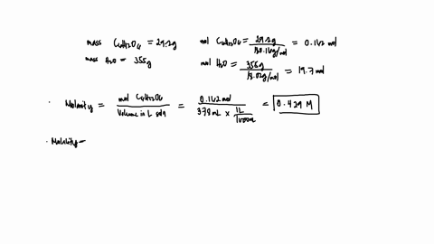 a-solution-is-prepared-by-dissolving-292-g-of-glucose-c6h12o6-in-355-g-of-water-the-final-volume-of-the-solution-is-378-ml-for-this-solution-calculate-each-of-the-following-molarity-molality-10708