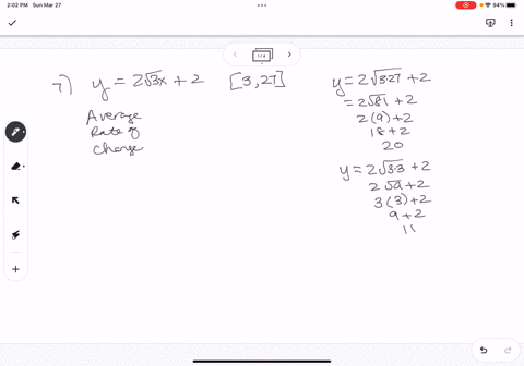 find-the-average-rate-of-change-of-the-function-over-the-given-interval-y-2v3x-2-327-let-x-x_3x1-find-the-instantaneous-rate-of-change-find-the-equation-of-the-tangent-line-to-the-graph-of-f-24118